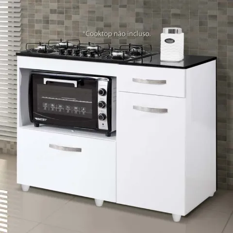 Balcao Violeta para CookTop 4 Bocas Kaiki