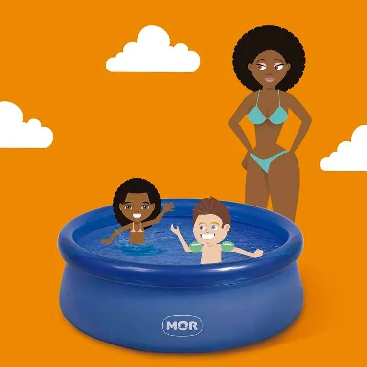 Piscina Inflavel Splash Fun Circular 1000L Metalurgica Mor — Piscina Inflavel 1000 Litros