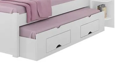 Box Cama Auxiliar Milenio ou Primicia com 2G Castanho D Doro — Cama Auxiliar Milênio -  Branco