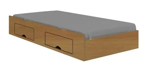 Box Cama Auxiliar Milenio ou Primicia com 2G Castanho D Doro — Cama Auxiliar Milênio - Cinamomo