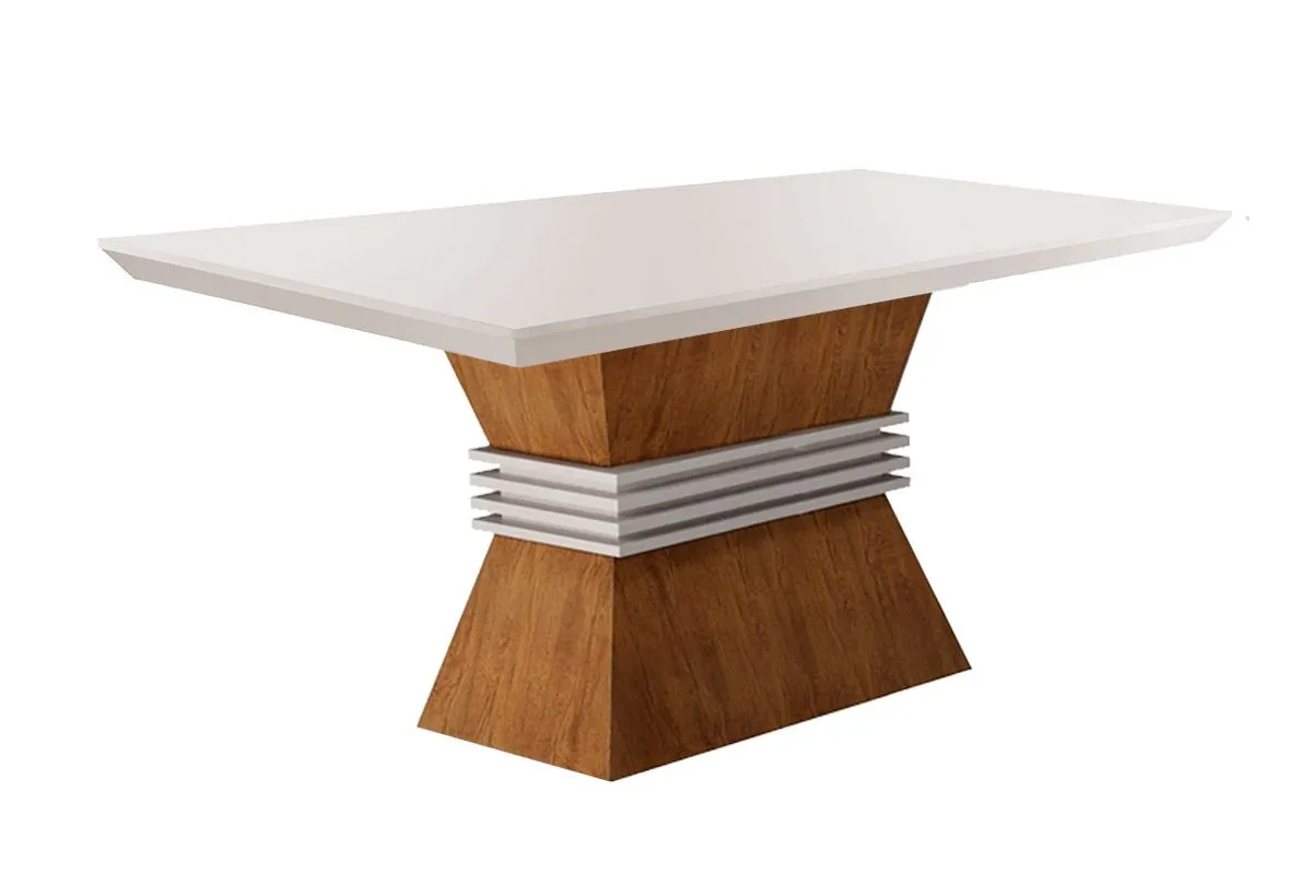Aparador Agata Vidro Base Cafe Detalhe Off White Rufato — Imbuia/OffWhite/Imbu