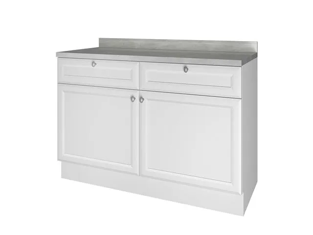 Armario Aereo 80 2P Americana Branco Nesher — Balcao 120 2P2G -  Branco