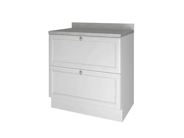 Armario Aereo 80 2P Americana Branco Nesher — Balcao 80 1P1G  -  Branco