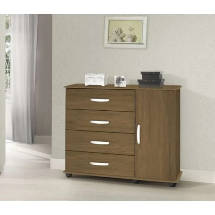 Comoda Veneza 4G1P Primus — Amendoa Wood