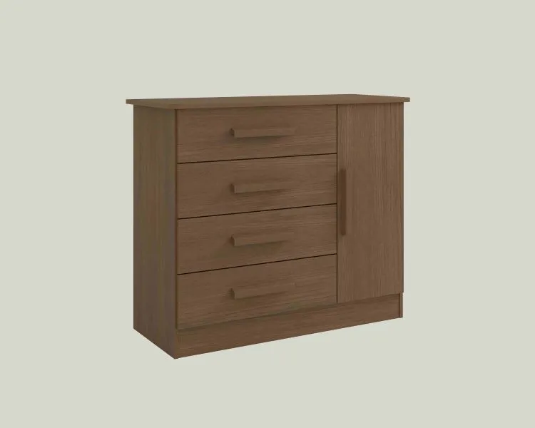 Comoda Firenze 4G1P D Doro — Castanho