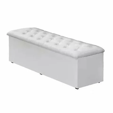 Recamier Queen Dubai Corino Azul SR Cabec — Recamier Queen Corino Branco