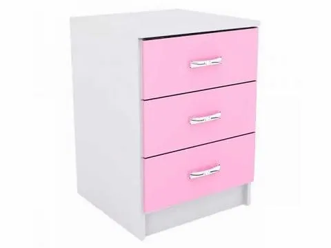 Criado Quissama 3G AS Moveis — Branco/Rosa