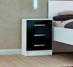 Criado Quissama 3G AS Moveis — Branco/Preto