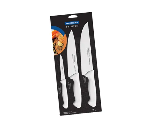 Jogo Facas Inox Premim 3Pcs Tramontina