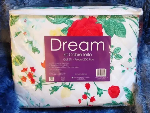 Kit Dream Cobre Leito Queen Percal 200 Fios Estamparia SA