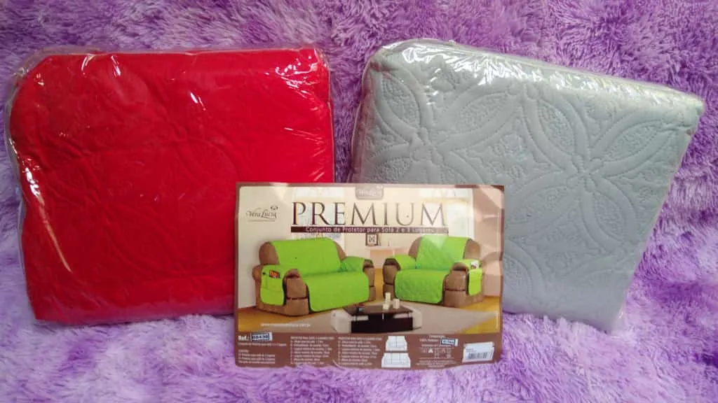 Capa Protetora Sofa 2.3 Lgs Premium Vera Lucia — Vermelho