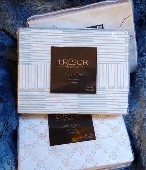 Jogo Cama Casal Tresor 300 Fios Sortidos Estamparia