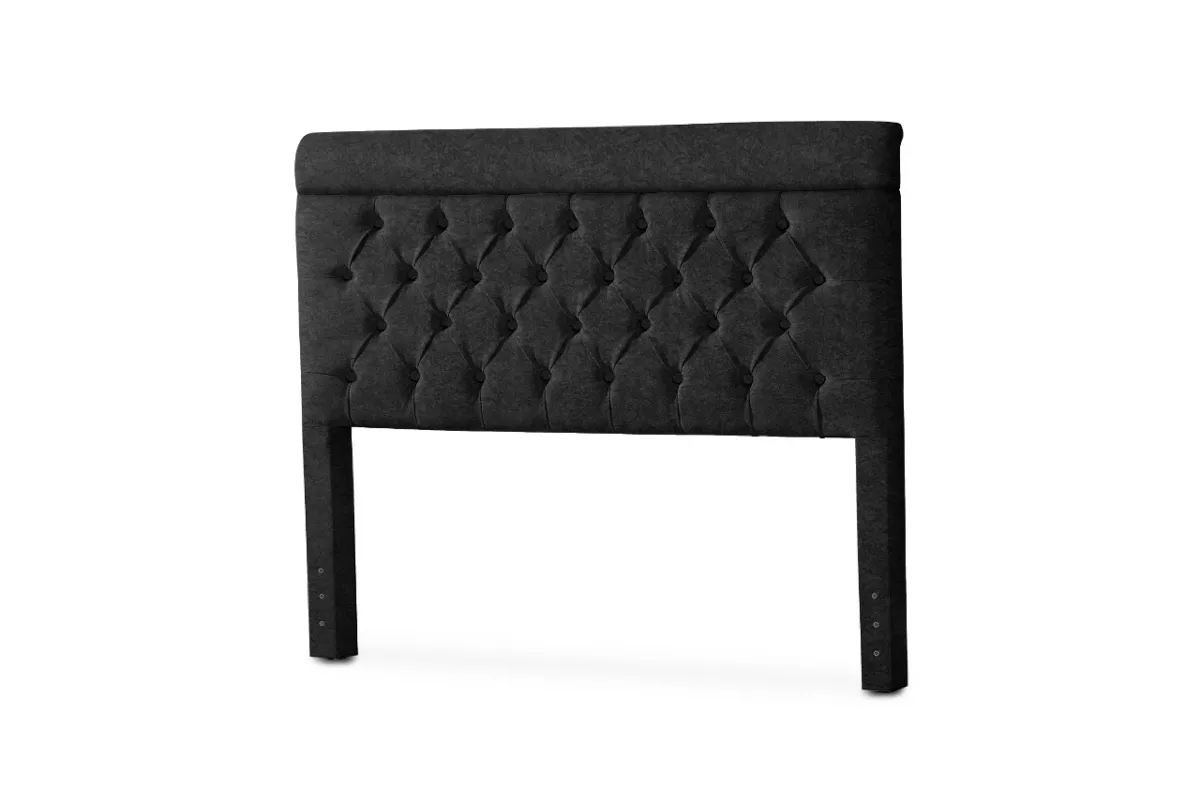 Cabec Queen Veneza Corino Branco 606 Bonan — Preto Suede Amassado 201