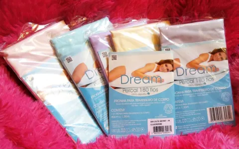Fronha Dream Lisa Body Roll Percal 180 Fios Cores Estamparia