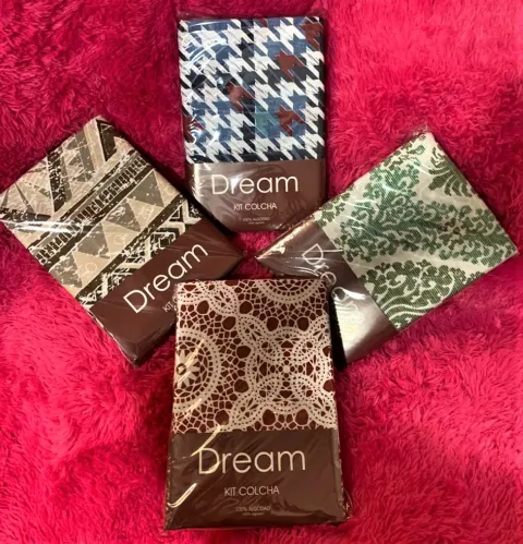 Kit Colcha Dream Casal 3Pcs Estamparia