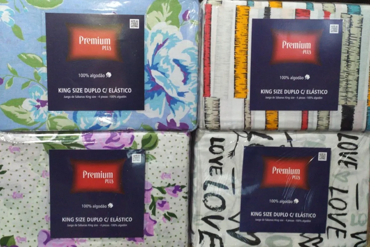 Jogo Lencol Casal Dpl Elastico 4Pcs Premium Plus Estamparia — Deiversas Estampas