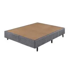 Base Casal Sommier Esplendido 138x188x30 Cinza Paropas