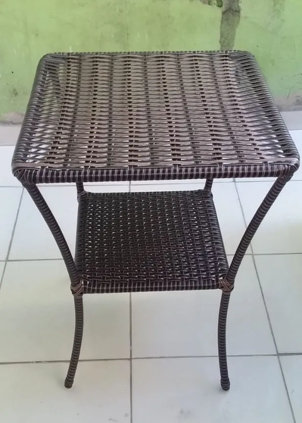 Mesa de Aco Estilo com Trelica Marrom.Preto Laio Calda — Marrom/Preto