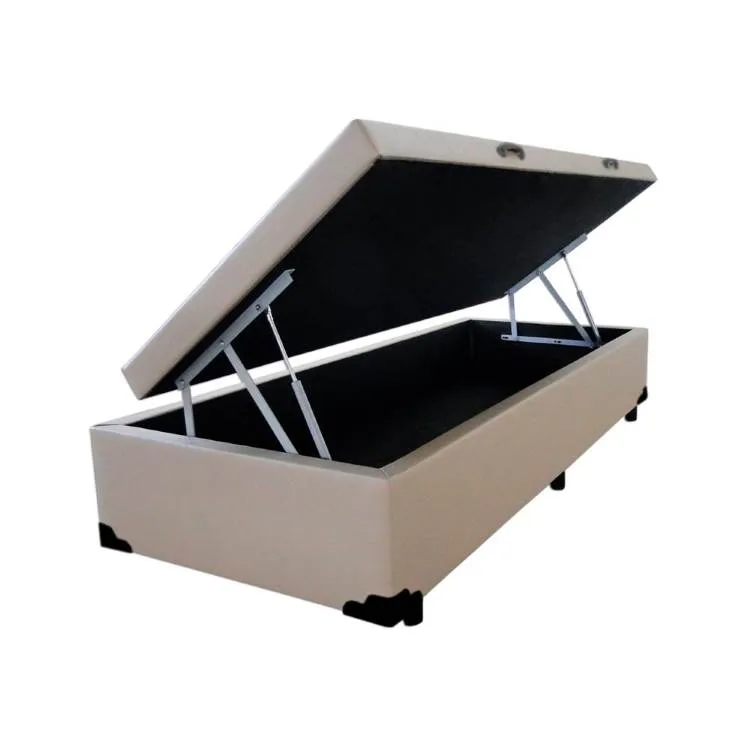 Base Bau Solteirao 110x188x40 Corino Bege SR Movelaria — Bau Solteirao -  Corino Bege