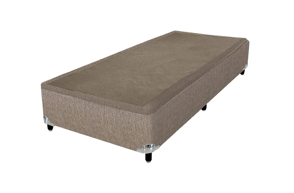 Base Solteirao 110x188x38 Corino Bege SR Movelaria — Base Solteirão - Corino Bege