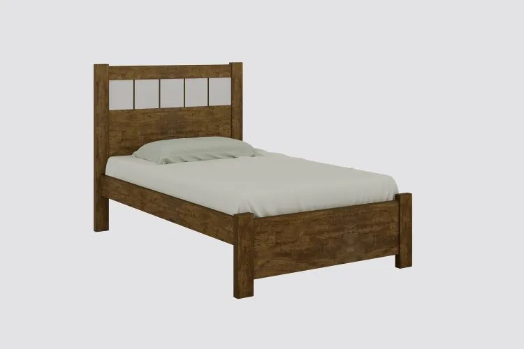 Cama Solteiro Primicia Plus Branco D Doro — Ipê/Off White