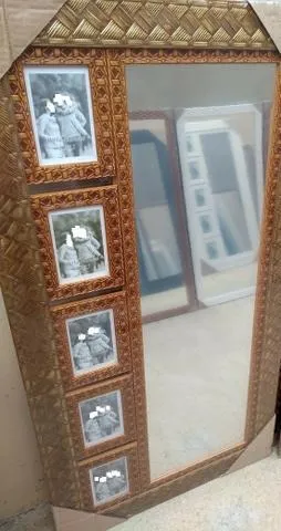 Porta Retrato com Espelho Bialumi — Dourado ou Branco