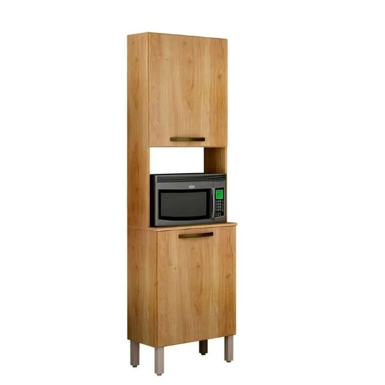 Torre Quente Cozinha New Valencia 2P1N Branco.Cinamomo Salleto — Torre Quente New Valência - Carvalho
