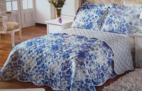CobreLeito Queen Meridional 3Pcs Estamp Sortidas Vera Lucia
