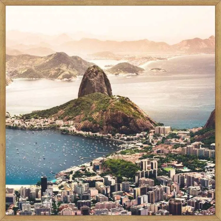 Quadro Abstrato TOP2641 com Vidro 63x63cm Top Art — Cidades TOP 3476