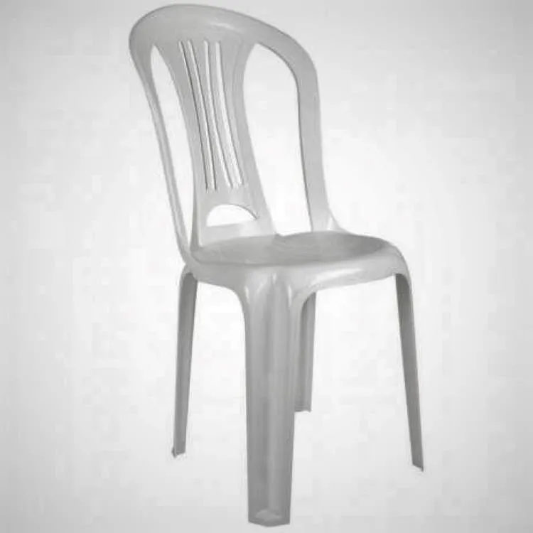 Cadeira Bistro em Plastico Branco Metalurgica Mor — Cadeira Bistro Branco