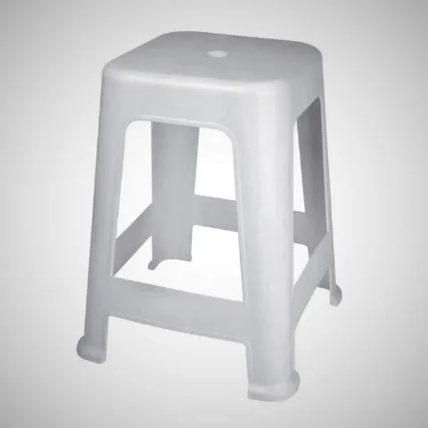 Banqueta Plastica Bela Vista Branco Metalurgica Mor