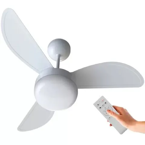 Ventilador Teto Fenix Led 3P Controle Remoto Inverter Branco Ventisol