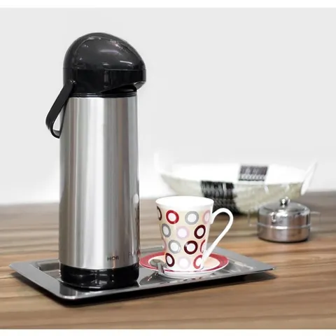 Garrafa Termica Pressao Inox Nobile 1L Metalurgica Mor
