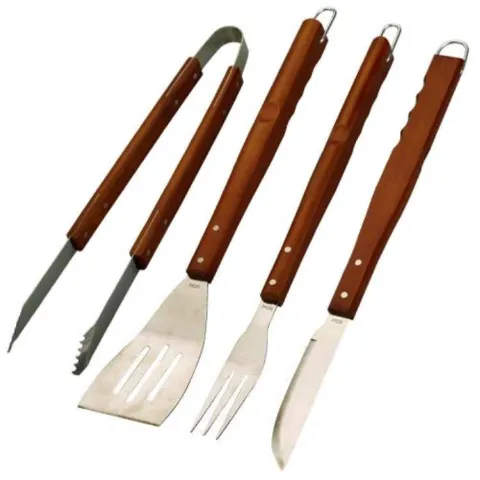 Conjunto Churrasco 4 Pcs Inox Metalurgica Mor