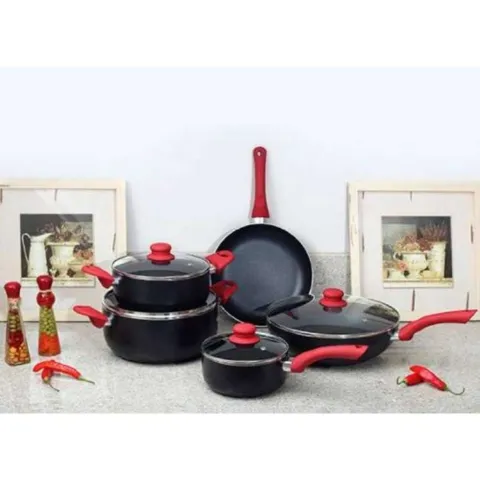 Conjunto Panelas Aroma 5 Pecas Metalurgica Mor