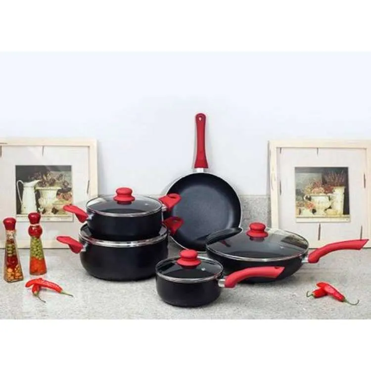 Conjunto Panelas Aroma 5 Pecas Metalurgica Mor — Conjunto Aroma 5 Peças