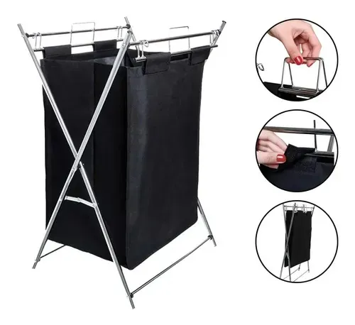 Cesto Roupas Utilita 12Kg Dobravel Metalurgica Mor — Cesto Roupas Utilitá 12Kg