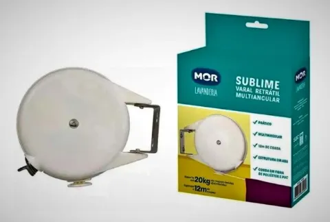 Varal Retratil Sublime Multiangular 12m Metalurgica Mor
