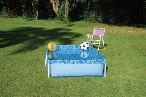 Piscina Infantil 1000 Litros Retangular Azul Mor