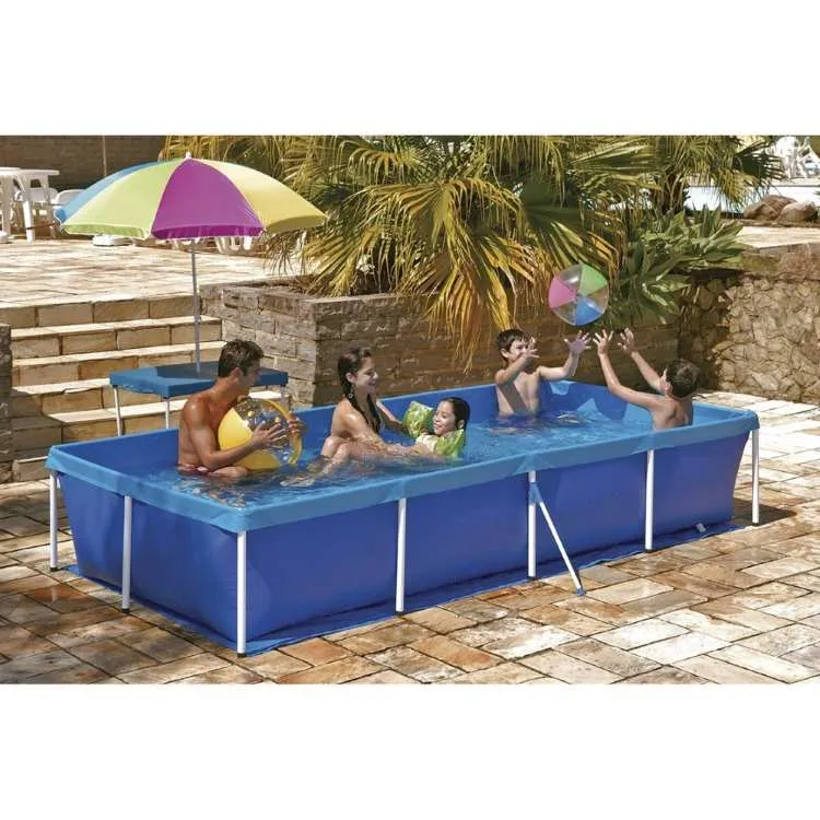 Piscina Infantil 1000 Litros Retangular Azul Mor — Piscina Standard 3000 Litros Azul