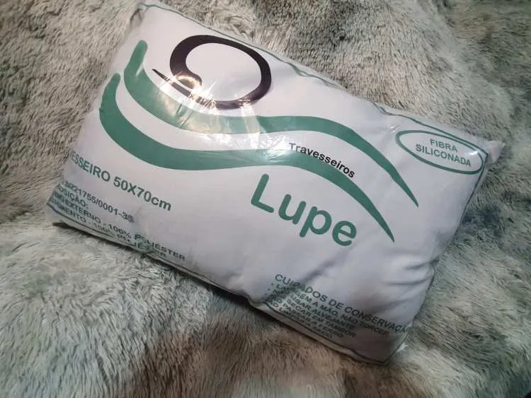 Travesseiro Lupe 50x70 100 Poliester Fibra Siliconada JFA — Branco