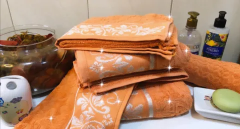 Jogo de Toalhas Jacquard Refinata 5Pcs 810 Damasco Dianneli