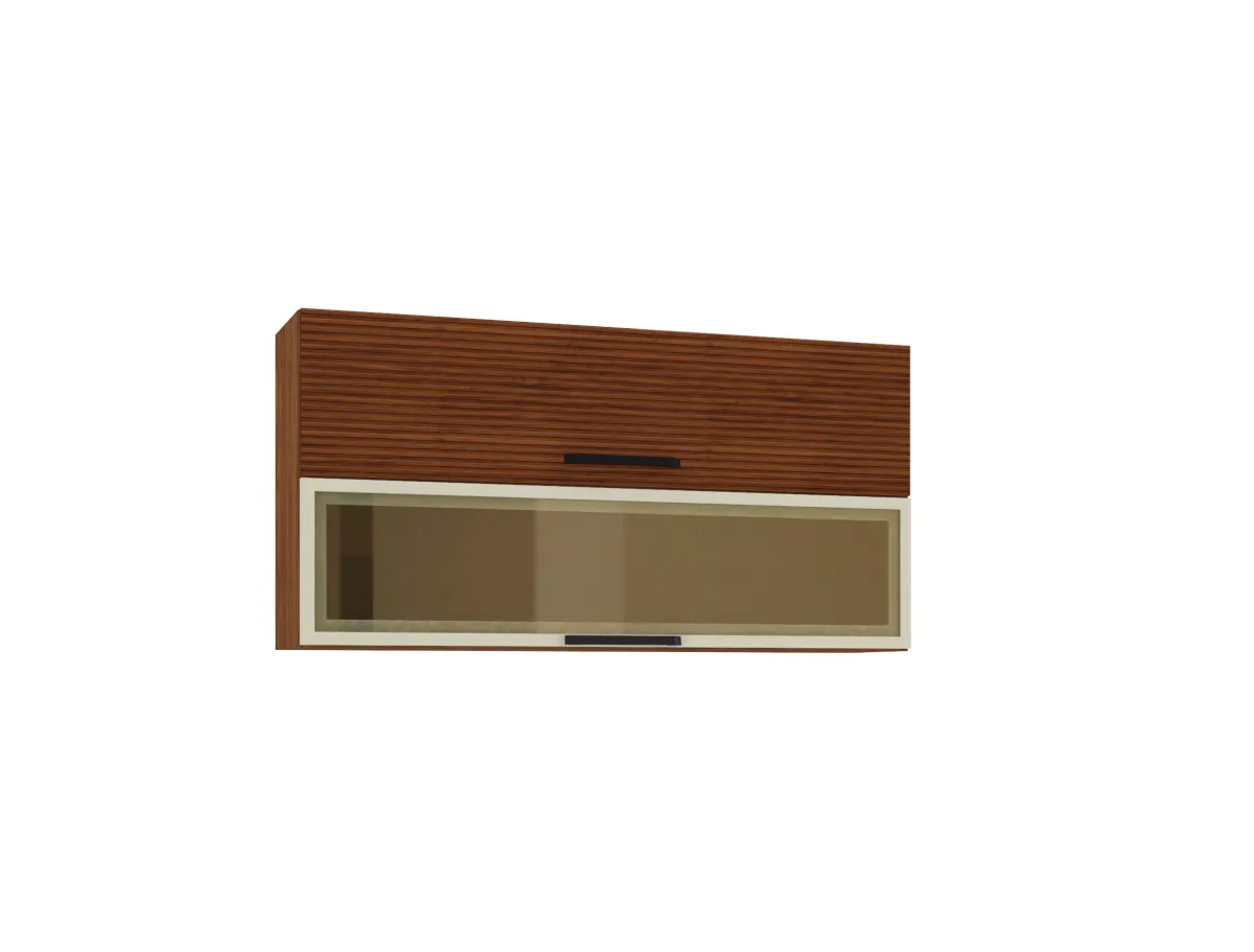 Tampo para Balcoes Ametista 754.784 Nogueira Kits Parana — Arm Basculante 2P1V Nogueira/Ripado/Off