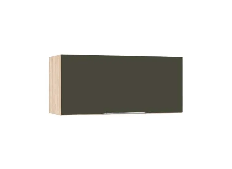 Arm 800 1PBasc VivLuz Fresno.Oliva Kits Parana — Armario 800 1P Basculante Nogueira/Balck
