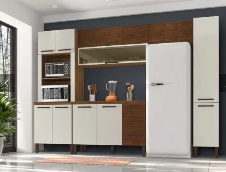 Tampo para Balcoes Ametista 754.784 Nogueira Kits Parana — Cozinha Amestista Ilustração Nog/Off