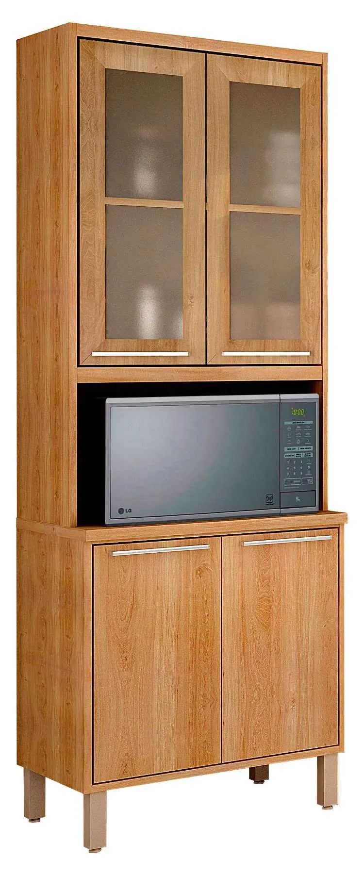 Aereo Cozinha Paris 120 2P2N Branco Salleto — Torre Quente 4P1N2V Reflecta Carvalho