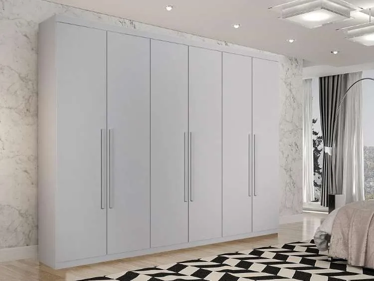 Roupeiro Orion Premium 6P6G Branco Salleto — Roupeiro Orion 6P6G - Branco