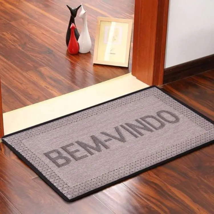 Tapete PVC Tressed Bem Vindo 40x60 J Serrano — Tapete PVC Tressed Bem Vindo 40x60