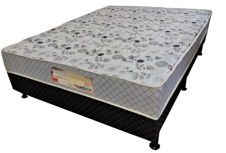 Colchobox Casal Monaco 138x188x40 Alto Nivel — Colchobox Solteiro Monaco Branco/Preto