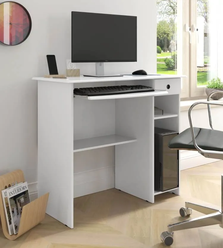Mesa de Computador Viena EJ Moveis — Branco